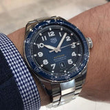 Buy Shop Tag Heuer Autavia Automatic Blue Dial Silver Steel Strap Watch for Men - WBE5116.EB0173 USA Online