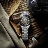 Tag Heuer Autavia Automatic Grey Dial Silver Steel Strap Watch for Men - WBE5114.EB0173