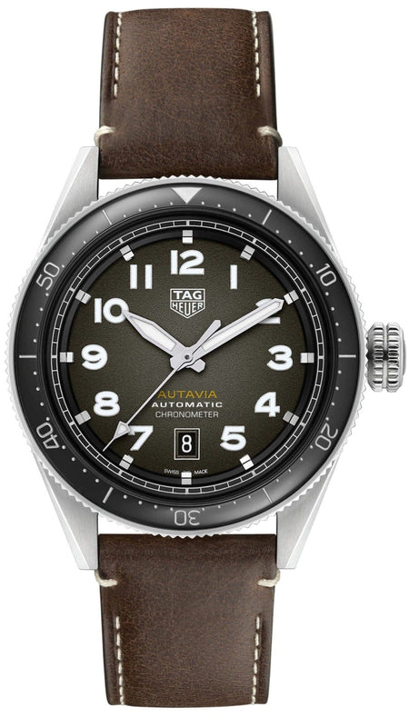 Buy Shop Tag Heuer Autavia Automatic Grey Dial Watch for Men - WBE5114.FC8266 USA Online
