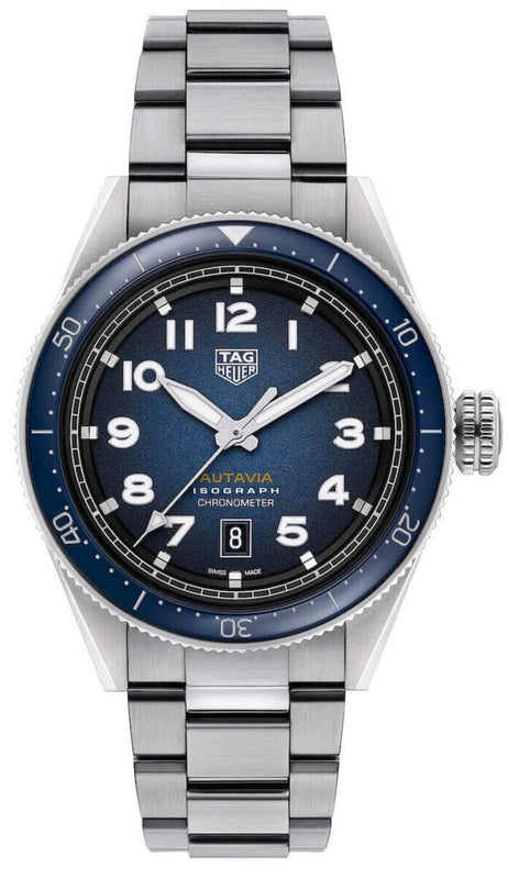 Buy Shop Tag Heuer Autavia Blue Dial Watch for Men - WBE5116.EB0173 USA Online