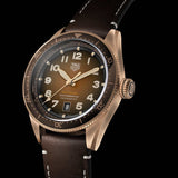 Buy Shop Tag Heuer Autavia Brown Dial Brown Leather Strap Watch for Men - WBE5191.FC8276 USA Online