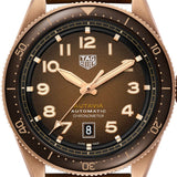 Buy Shop Tag Heuer Autavia Brown Dial Brown Leather Strap Watch for Men - WBE5191.FC8276 USA Online