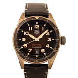 Buy Shop Tag Heuer Autavia Brown Dial Brown Leather Strap Watch for Men - WBE5191.FC8276 USA Online