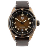 Buy Shop Tag Heuer Autavia Brown Dial Brown Leather Strap Watch for Men - WBE5191.FC8276 USA Online