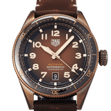 Buy Shop Tag Heuer Autavia Brown Dial Brown Leather Strap Watch for Men - WBE5191.FC8276 USA Online