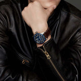 Buy Shop Tag Heuer Autavia Calibre 5 Automatic Blue Dial Brown Leather Strap Watch for Men - WBE5116.FC8266 USA Online