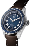 Buy Shop Tag Heuer Autavia Calibre 5 Automatic Blue Dial Brown Leather Strap Watch for Men - WBE5116.FC8266 USA Online