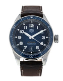 Buy Shop Tag Heuer Autavia Calibre 5 Automatic Blue Dial Brown Leather Strap Watch for Men - WBE5116.FC8266 USA Online