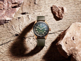 Buy Shop Tag Heuer Autavia Calibre 5 Automatic Olive Green Dial Green Leather Strap Watch for Men - WBE5190.FC8268 USA Online
