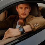 Buy Shop Tag Heuer Autavia Calibre 5 Automatic Olive Green Dial Green Leather Strap Watch for Men - WBE5190.FC8268 USA Online