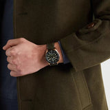 Buy Shop Tag Heuer Autavia Calibre 5 Automatic Olive Green Dial Green Leather Strap Watch for Men - WBE5190.FC8268 USA Online