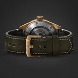 Buy Shop Tag Heuer Autavia Calibre 5 Automatic Olive Green Dial Green Leather Strap Watch for Men - WBE5190.FC8268 USA Online