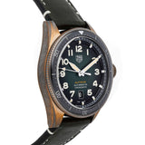 Buy Shop Tag Heuer Autavia Calibre 5 Automatic Olive Green Dial Green Leather Strap Watch for Men - WBE5190.FC8268 USA Online
