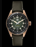 Buy Shop Tag Heuer Autavia Calibre 5 Automatic Olive Green Dial Green Leather Strap Watch for Men - WBE5190.FC8268 USA Online