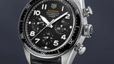 Buy Shop Tag Heuer Autavia Chronometer Flyback Automatic Chronograph Black Dial Black Leather Strap Watch for Men - CBE511A.FC8279 USA Online