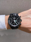Buy Shop Tag Heuer Autavia Chronometer Flyback Chronograph Black Dial Black Leather Strap Watch for Men - CBE511C.FC8280 USA Online