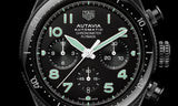 Buy Shop Tag Heuer Autavia Chronometer Flyback Chronograph Black Dial Black Leather Strap Watch for Men - CBE511C.FC8280 USA Online