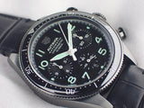 Buy Shop Tag Heuer Autavia Chronometer Flyback Chronograph Black Dial Black Leather Strap Watch for Men - CBE511C.FC8280 USA Online