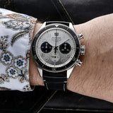 Buy Shop Tag Heuer Autavia Chronometer Flyback Chronograph Silver Dial Black Leather Strap Watch for Men - CBE511B.FC8279 USA Online
