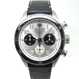 Buy Shop Tag Heuer Autavia Chronometer Flyback Chronograph Silver Dial Black Leather Strap Watch for Men - CBE511B.FC8279 USA Online