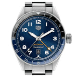 Buy Shop Tag Heuer Autavia Cosc GMT Automatic Blue Dial Silver Steel Strap Watch for Men - WBE511A.BA0650 USA Online