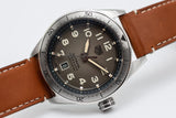 Buy Shop Tag Heuer Autavia Isograph Grey Dial Calfskin Brown Leather Strap Watch for Men - WBE5111.FC8267 USA Online