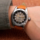 Buy Shop Tag Heuer Autavia Isograph Grey Dial Calfskin Brown Leather Strap Watch for Men - WBE5111.FC8267 USA Online