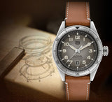 Buy Shop Tag Heuer Autavia Isograph Grey Dial Calfskin Brown Leather Strap Watch for Men - WBE5111.FC8267 USA Online
