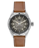 Buy Shop Tag Heuer Autavia Isograph Grey Dial Calfskin Brown Leather Strap Watch for Men - WBE5111.FC8267 USA Online