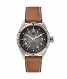 Buy Shop Tag Heuer Autavia Isograph Grey Dial Calfskin Brown Leather Strap Watch for Men - WBE5111.FC8267 USA Online