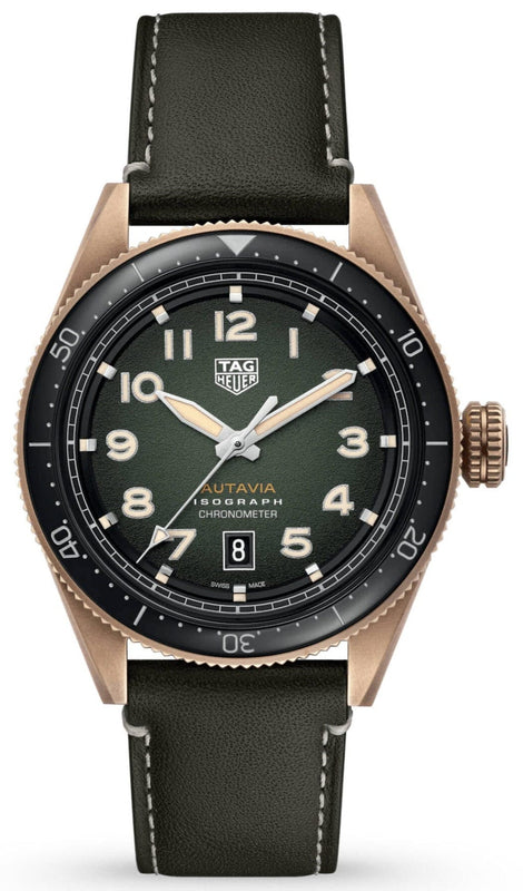 Buy Shop Tag Heuer Autavia Olive Green Dial Watch for Men - WBE5190.FC8268 USA Online