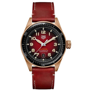 Buy Shop Tag Heuer Autavia Maroon Dial Watch for Men - WBE5193.FC8300 USA Online