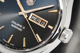Buy Shop Tag Heuer Carrera Calibre 5 Automatic Black Dial Silver Steel Strap Watch for Men - WAR201C.BA0723 USA Online