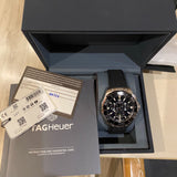 Buy Shop Tag Heuer Carrera Aquaracer Quartz Chronograph Black Dial Black Rubber Strap Watch for Men - CAY111A.FT6041 USA Online