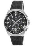 Buy Shop Tag Heuer Carrera Aquaracer Quartz Chronograph Black Dial Black Rubber Strap Watch for Men - CAY111A.FT6041 USA Online