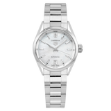 Buy Shop Tag Heuer Carrera Mother of Pearl Dial Silver Steel Strap Watch for Women - WBN2410.BA0621 USA Online
