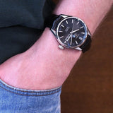 Buy Shop Tag Heuer Carrera Automatic 41mm Black Dial Black Leather Strap Watch for Men - WAR201A.FC6266 USA Online