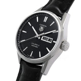 Buy Shop Tag Heuer Carrera Automatic 41mm Black Dial Black Leather Strap Watch for Men - WAR201A.FC6266 USA Online