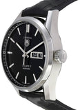 Buy Shop Tag Heuer Carrera Automatic 41mm Black Dial Black Leather Strap Watch for Men - WAR201A.FC6266 USA Online