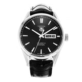 Buy Shop Tag Heuer Carrera Automatic 41mm Black Dial Black Leather Strap Watch for Men - WAR201A.FC6266 USA Online