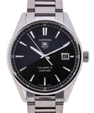 Buy Shop Tag Heuer Carrera Automatic Black Dial Silver Steel Strap Watch for Men - WAR211A.BA0782 USA Online
