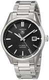Buy Shop Tag Heuer Carrera Automatic Black Dial Silver Steel Strap Watch for Men - WAR211A.BA0782 USA Online