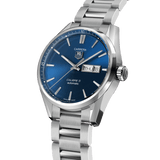 Buy Shop Tag Heuer Carrera Automatic Blue Dial Silver Steel Strap Watch for Men - WAR201E.BA0723 USA Online