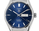 Buy Shop Tag Heuer Carrera Automatic Blue Dial Silver Steel Strap Watch for Men - WAR201E.BA0723 USA Online