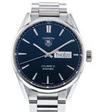 Buy Shop Tag Heuer Carrera Automatic Blue Dial Silver Steel Strap Watch for Men - WAR201E.BA0723 USA Online