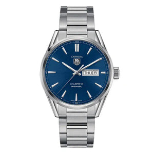 Buy Shop Tag Heuer Carrera Automatic Blue Dial Silver Steel Strap Watch for Men - WAR201E.BA0723 USA Online