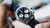 Buy Shop Tag Heuer Carrera Automatic Chronograph Black Dial Black Leather Strap Watch for Men - CBS2210.FC6534 USA Online