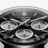 Buy Shop Tag Heuer Carrera Automatic Chronograph Black Dial Black Leather Strap Watch for Men - CBS2210.FC6534 USA Online