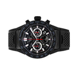 Buy Shop Tag Heuer Carrera Automatic Chronograph Black Dial Black Rubber Strap Watch for Men - CBG2A90.FT6173 USA Online
