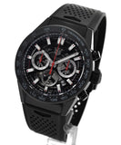 Buy Shop Tag Heuer Carrera Automatic Chronograph Black Dial Black Rubber Strap Watch for Men - CBG2A90.FT6173 USA Online